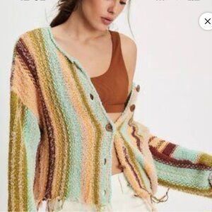 Free People Baja Cardi NWT